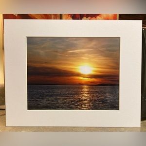 “Sunset Cruise Cape Cod” Matted Color Photogragh Ready To Frame! Size 11x14